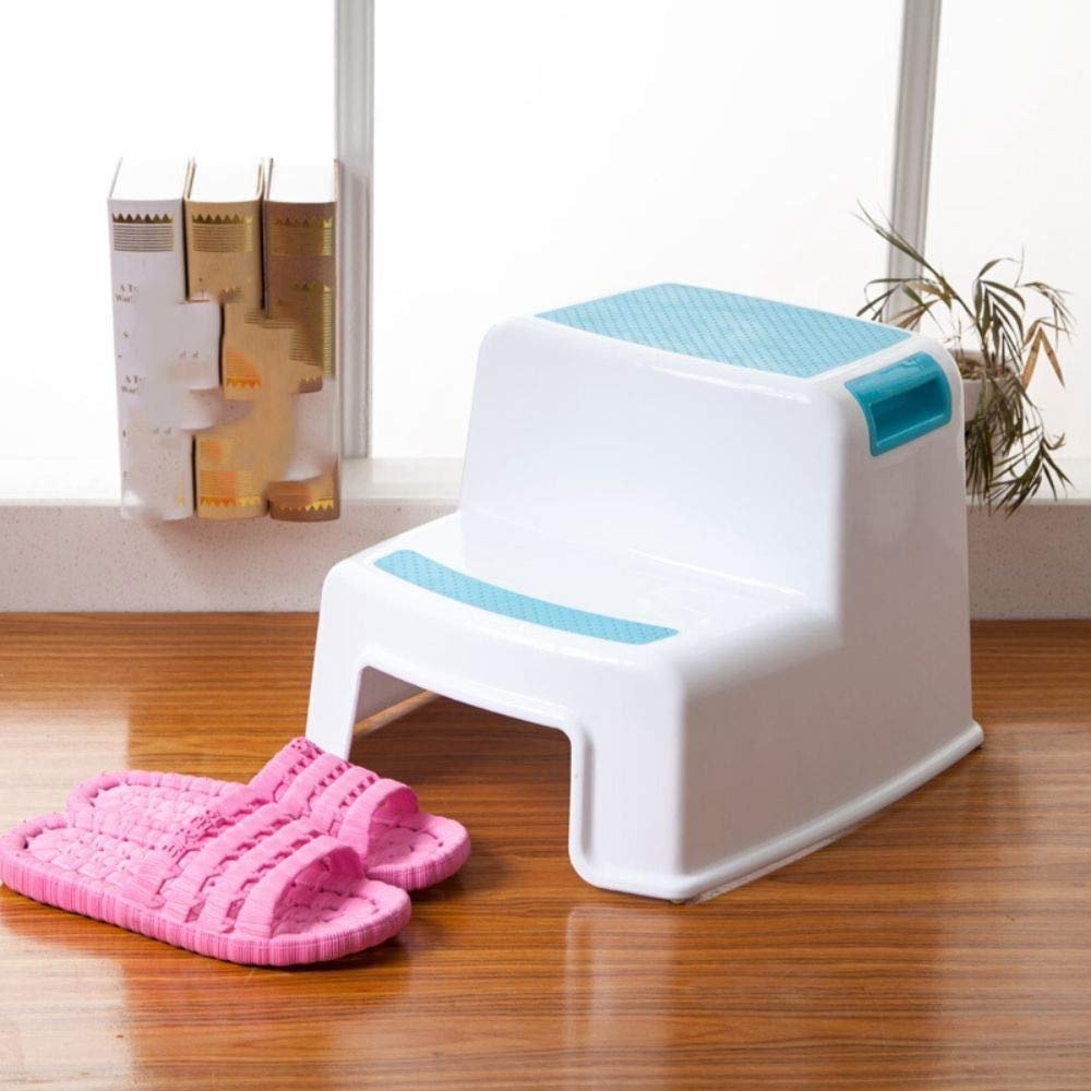 Blue Step Stool for Toddlers Kid Ladder Anti-Slip Non-Skid Platform Sturd Lightweight