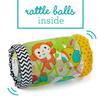 Infantino Jungle Peek & Roll - Encourages Crawling, Inflatable Activity Toy with Bouncing Balls Inside, Fun & Friendly Animal Characters, Helps Gross Motor Skill Development, for Babies 6M+ view 2