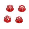 RC Car Hex Wheel Mount Nuts, 4Pcs Aluminium Alloy 17mm Hex Wheel Nut RC Spare Parts Compatible with X-MAXX Summit RC Car(Red) view 1