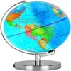 POOCCI 6 in1 Illuminated World Globe for Kids & Adults All Ages High Clear Map, Illuminates Educational Interactive STEM Toy, Light Up Kids Globe Lamp,Gifts For Boys And Girls view 1