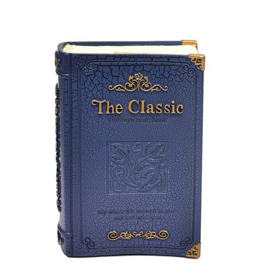 Creative Piggy Bank Adults Children Large Coin Money Box Book Storage Box Saving Box Resin Savings Jar Birthday Gift (Color : Blue)