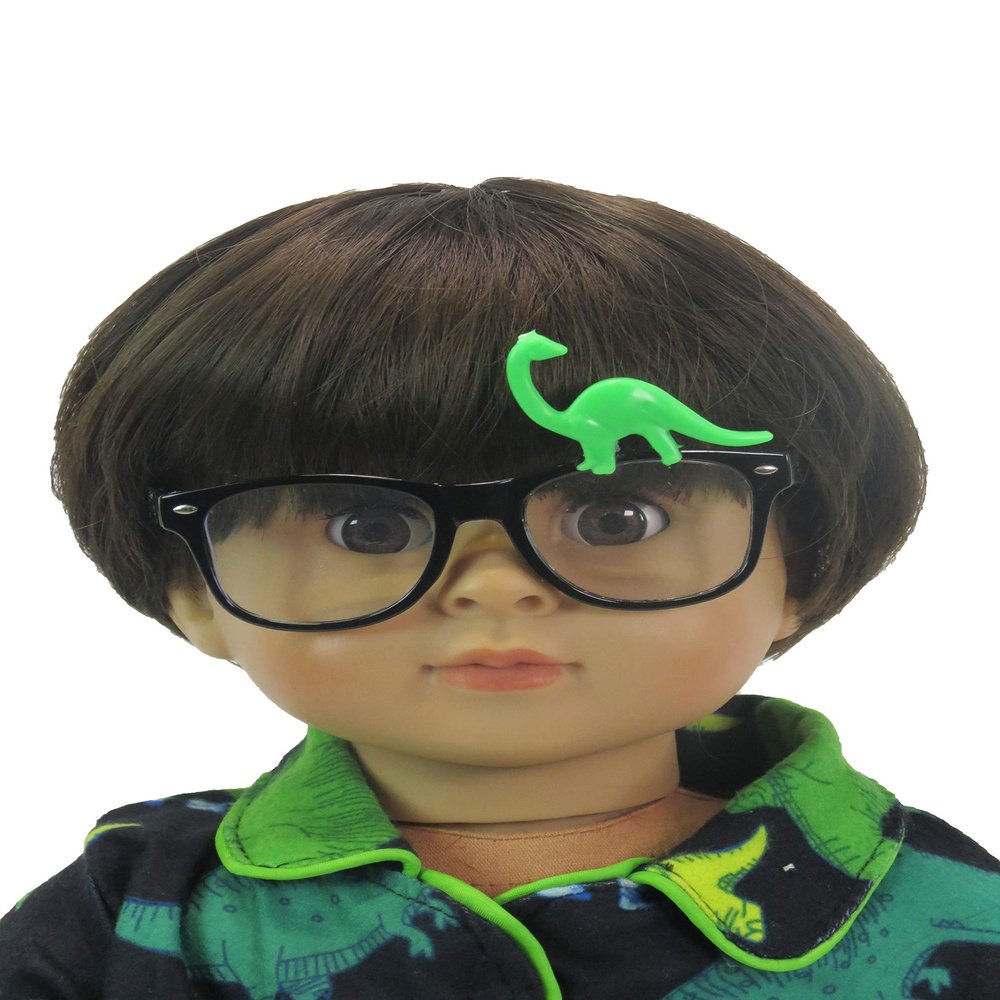 American Fashion World Doll Dinosaur Glasses for 18-Inch Dolls | Premium Quality & Trendy Design | Dolls Accessories for Popular Brands