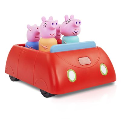 Peppa Pig's Clever Car Interactive Pre-School Toy With Lights And Sounds - Self Driving - Plays Peppa Music And Talks - Motorized Vehicle With Collision Avoidance Sensors Red