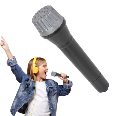 The Dreidel Company Plastic Toy Microphone Pretend Play Karaoke, Birthday Parties, Gatherings, Events, Raffle & Prizes Giveaways 5.5" (Single)