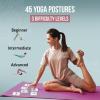 merka Yoga Cards Flashcard Deck - 50 Plastic Cards, One Size - 45 Asanas & Sanskrit Names - Yoga Gifts for Women view 3
