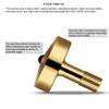 DjuiinoStar Premium Brass Spinning Top: 5-11 Minutes, Lengthened Stem, Easy to Twirl, CNC Machined, Great Time Killer, EDC Fidget Toy DST-805 view 3