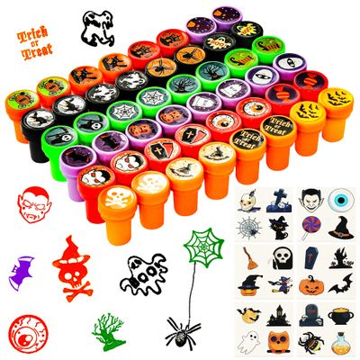 Max Fun 192pcs Halloween Party Favors Toys Stamps Halloween Stickers for Kids Halloween Party Supplies, Goodies Bags, Classroom Game Reward Prizes(Halloween)