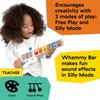 Baby Einstein Strum Along Songs Magic Touch Wooden Toy Guitar with Whammy Bar, Montessori Musical Learning Toy with Lights, 12mo+ view 4