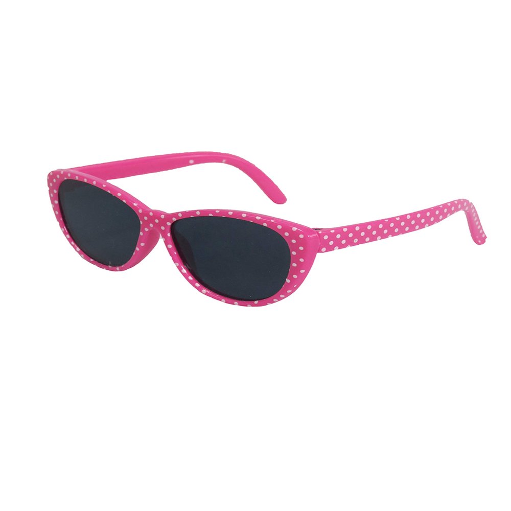 American Fashion World Doll Pink Polka Dot Sunglasses for 18-Inch Dolls | Premium Quality & Trendy Design | Dolls Accessories for Popular Brands