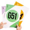 Royal Bingo Giant Calling Cards - Pack of 75 - High Visibility, 8.25" x 11.75" per Card-Replacement for Raffle and Balls view 2