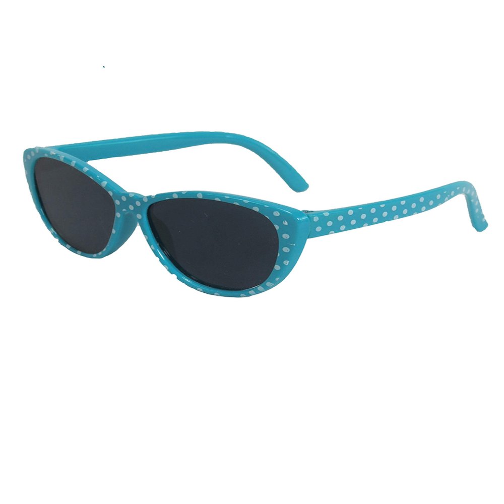 American Fashion World Doll Teal Polka Dot Sunglasses for 18-Inch Dolls | Premium Quality & Trendy Design | Dolls Accessories for Popular Brands