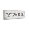 Stupell Industries Y'all Welcome Phrase with Southwestern Boot Typography Wall Art, 10 x 24, Off- White view 1