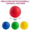 New Bounce Dodgeball Balls - (Heavy Duty - 400 GRAM) Set of 4 PG8 Dodge-Ball Balls for Kids and Adults, 8.5 Inch Official Size for Dodgeball and Handball - Perfect for Camps and Schools view 2