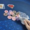 BALIKEN 108 X56 Inch Texas Holdem Felt Professional Grade Mat,Dustproof Professional Gambling Tablecloth,Washable and Ironable view 3