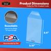 Cardboard Gold PSA Graded Card Sleeves  50 Count with PSA Logo, Resealable Slabs Sleeve - Precise Fit Slab Protector for Grading Baseball Football Gaming Trading Sports Cards view 2