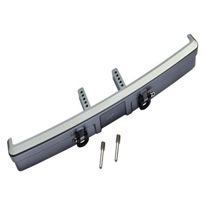 GPM 3PC Set Upgrades Aluminium Front Bumper Mount+D-Rings for TRX4 Ford Bronco Trail Crawler (82046-4) RC Cars (Gray)