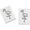 Azeeda 2 x 45mm 'Flamingo' Erasers/Rubbers (ER00024268) view 1