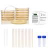 Bacteria Science Kit Petri Dishes with Agar and Swabs | Top Science Fair Project Bacteria Growing Kit | Prepoured LB-Agar Plates and Cotton Swabs | STEM for Kids Aged 6 7 8 9 10 Girls Boys Gifts view 1