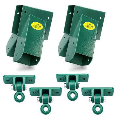 BETOOLL Swing Set Brackets(1set) and Swing Hangers(2pairs-Green)