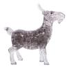 3D Crystal Goat Jigsaw Puzzle: Brain Teaser Toy for Kids 12 and Up - Self-Assembled Animal Decoration in Grey view 1