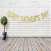 Gold Glittery Banner Years Birthday Banner Happy Father'S Day Photo Prop Happy Birthday Sign Anniversary Celebrate Decor Glitter Party Decoration Supplies view 1