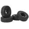 4-Pack Tires, 120mm Rubber Tires & Wheel Rims Replacement Part Compatible with SCX10 AXI03007 D90 1/10 RC Car Car Model Accessory view 1
