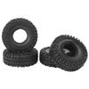 4-Pack Tires, 120mm Rubber Tires & Wheel Rims Replacement Part Compatible with SCX10 AXI03007 D90 1/10 RC Car Car Model Accessory view 2