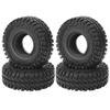 4-Pack Tires, 120mm Rubber Tires & Wheel Rims Replacement Part Compatible with SCX10 AXI03007 D90 1/10 RC Car Car Model Accessory view 3