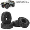 4-Pack Tires, 120mm Rubber Tires & Wheel Rims Replacement Part Compatible with SCX10 AXI03007 D90 1/10 RC Car Car Model Accessory view 4