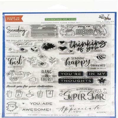 CONCORD & 9TH Thinking O Clear Stamps 6X8 O