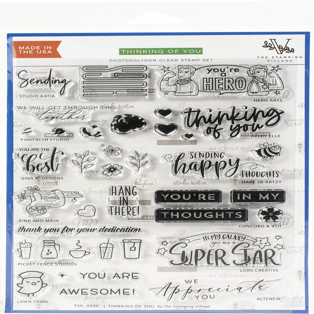 CONCORD & 9TH Thinking O Clear Stamps 6X8 O