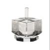 Dreidel -Scenes of Jerusalem Crystal with Silver - by Copa Judaica view 1