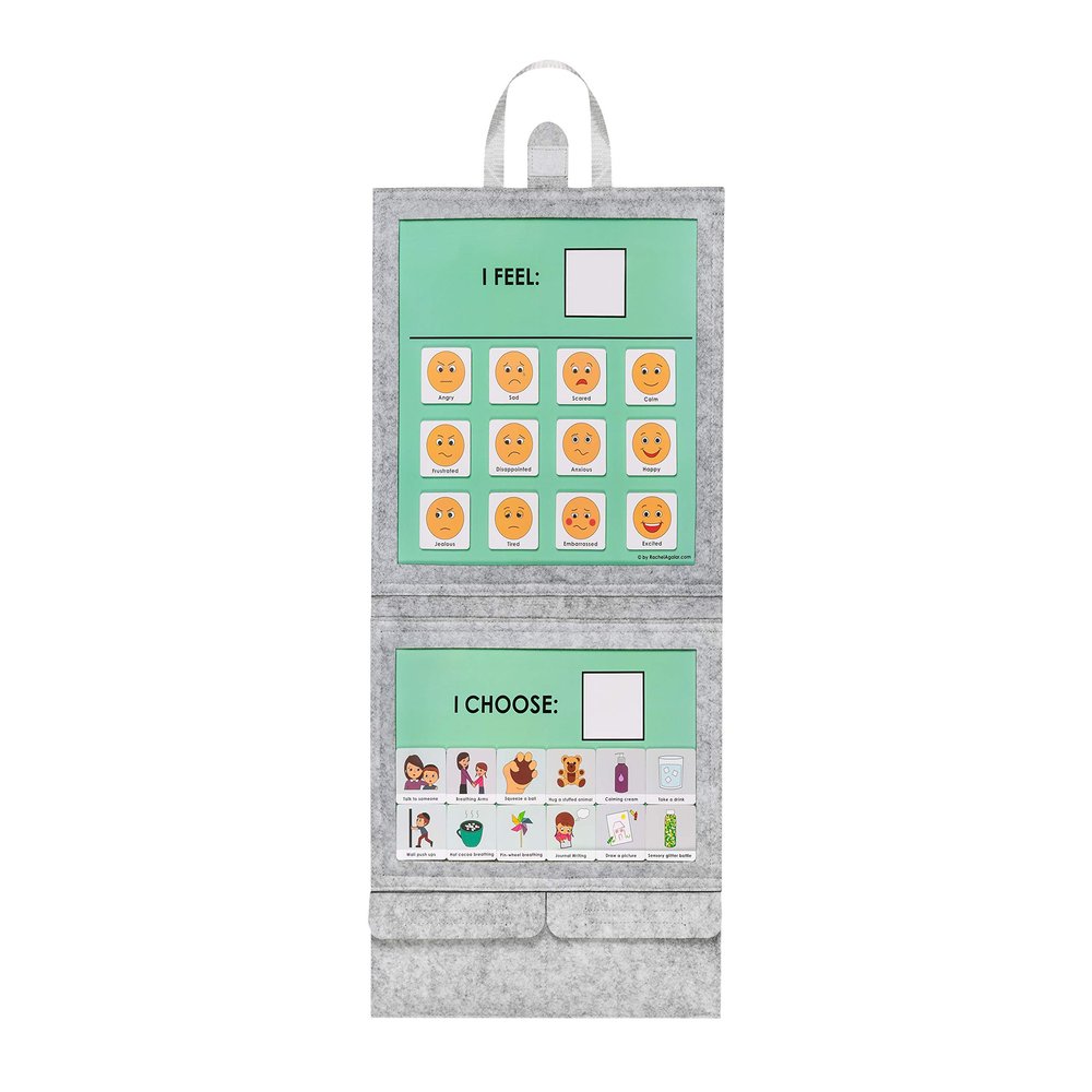 Premium Magnetic Emotion Regulation Choice Board - Therapeutic Tool for Classroom, Home, and Calming Corner with Magnet Figures as Choices