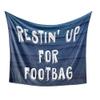 Bouncing Brick Designs Restin' Up for Footbag Blanket - Funny Hacky Sack Hackysack Gift, Plush Fleece Throw, Birthday, 50x60 view 1