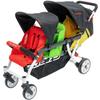 Familidoo H3E 3 Seat Baby Stroller - Tandem Daycare Triple Stroller with 5 Point Safety Harness - for Infants & Toddlers 0-3 Years - Lightweight & Foldable - All Reclining Seats view 1