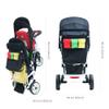 Familidoo H3E 3 Seat Baby Stroller - Tandem Daycare Triple Stroller with 5 Point Safety Harness - for Infants & Toddlers 0-3 Years - Lightweight & Foldable - All Reclining Seats view 4