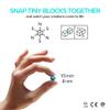 PIXIO NEON - Tiny Magnetic Blocks Building Toy in The Pixel Art Style with Free App - 5/16" Plastic Cubes with 6 Magnets Inside - Open Ended Toy - Creativity Kit for Ages 6+ - 60pcs view 2