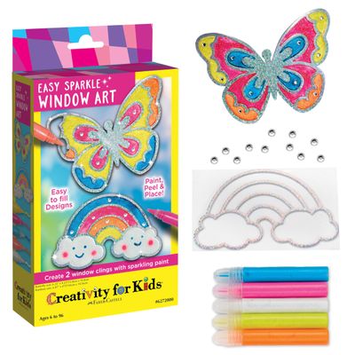 Creativity for Kids Easy Sparkle Window Art - Paint Your Own Sun Catchers (Ages 6+)