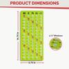 MR CHIPS Jam-Proof Finger Tip Master Bingo Card with Sliding Windows Large Cardboard Calling Cards Green Style view 2