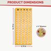 MR CHIPS Jam-Proof Finger Tip Master Bingo Card with Sliding Windows Large Cardboard Calling Cards Woodgrain Style view 2