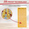 MR CHIPS Jam-Proof Finger Tip Master Bingo Card with Sliding Windows Large Cardboard Calling Cards Woodgrain Style view 3