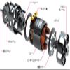 Burst Sonic 10.5T Brushless Motor Sintered,  12.5 x 7.2mm view 3