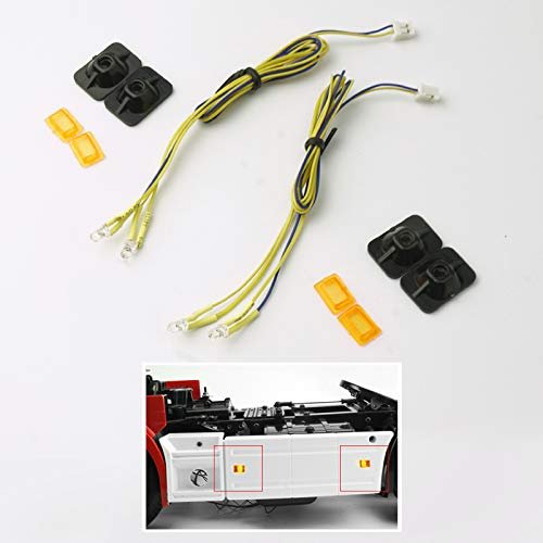 Lesu 1/14 Side Cab Light Parts for DIY Rc SCA R620 R470 Tractor Truck Model