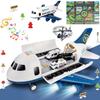 Dwi Dowellin Toddler Toys Car for Boys:Boy Toy Transport Cargo Airplane|Kid Toys 20 in 1 Carrier Vehicle Police Toys for Kids Age 2-4 3-5 4-7 Year Old Boys Girls view 1