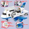 Dwi Dowellin Toddler Toys Car for Boys:Boy Toy Transport Cargo Airplane|Kid Toys 20 in 1 Carrier Vehicle Police Toys for Kids Age 2-4 3-5 4-7 Year Old Boys Girls view 2