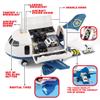 Dwi Dowellin 5 in 1 Airplane Toys with Light and Sound,Police car Toys with Activity Mat, Christmas Birthday Gifts for Kids 3 4 5 6 Year Old Boys Girls view 2