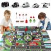 Dwi Dowellin 5 in 1 Airplane Toys with Light and Sound,Police car Toys with Activity Mat, Christmas Birthday Gifts for Kids 3 4 5 6 Year Old Boys Girls view 4
