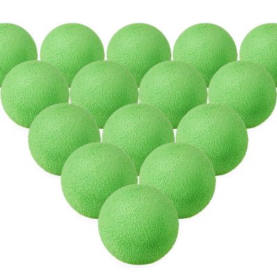 Frienda 24 Pieces Refill Balls for Popper Soft Foam Balls Refills Approx 1.1 Inch in Diameter, Soft Small Light Cat Ball Pet Toys(Green)