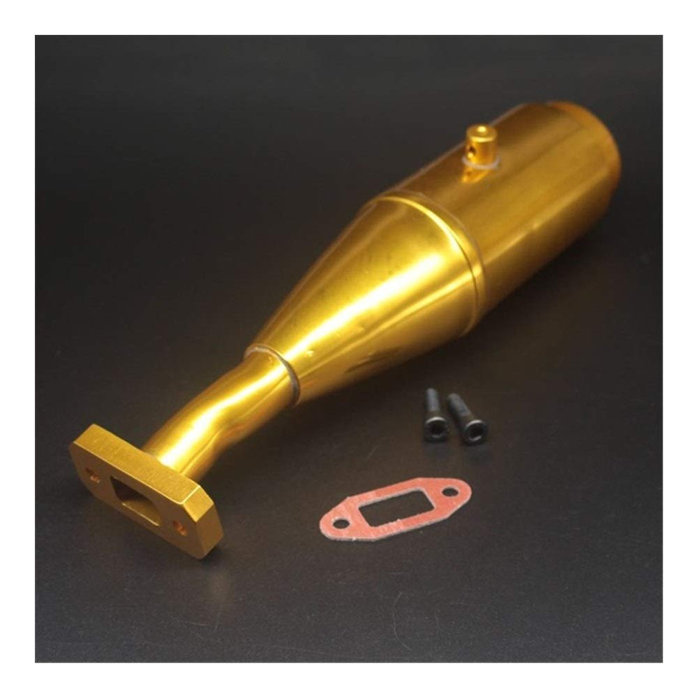 ZHOUPENGF 15005G Golden Rocket Exhaust Joint Tubing for 1/5 HPI 5B Rovan Baja 5B Nitro Off-Road Car Accessories (Color : Gold)