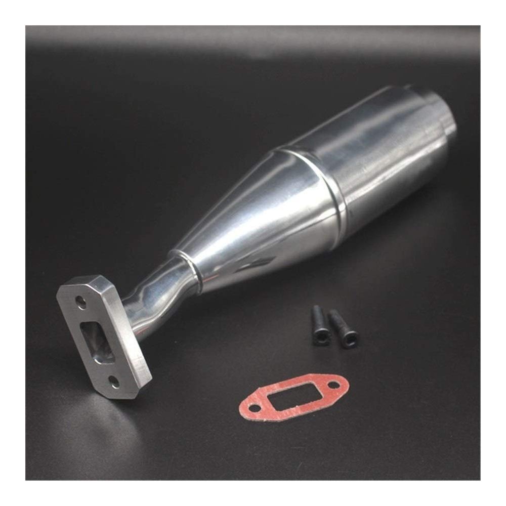 ZHOUPENGF 15005G Golden Rocket Exhaust Joint Tubing for 1/5 HPI 5B Rovan Baja 5B Nitro Off-Road Car Accessories (Color : Silver)